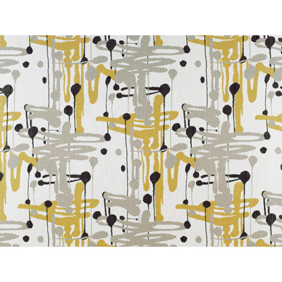 Pensacola Amarillo/Onyx by Gaston Y Daniela Fabric GASTON UPTOWN VISCOSE - 67%;LINEN - 33% Spain - Horizontal: 26.75 and Vertical: 30 55 - Fabric Carolina -