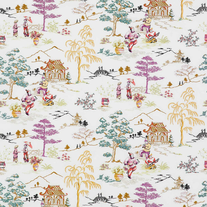 Claire Multi by Gaston Y Daniela Fabric LORENZO CASTILLO II COTTON - 80%;VISCOSE - 20% India - Horizontal: 51 and Vertical: 31.5 52 - Fabric Carolina -