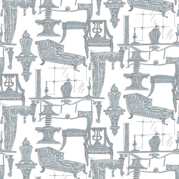 Blanca Blanco/Azul by Gaston Y Daniela Fabric Gaston Y Daniela Fabric Blanca Blanco/AzulFabric LORENZO CASTILLO II COTTON - 100% Spain </p><p>Repeat: H: 55, V: 32.67 55 - Fabric Carolina -
