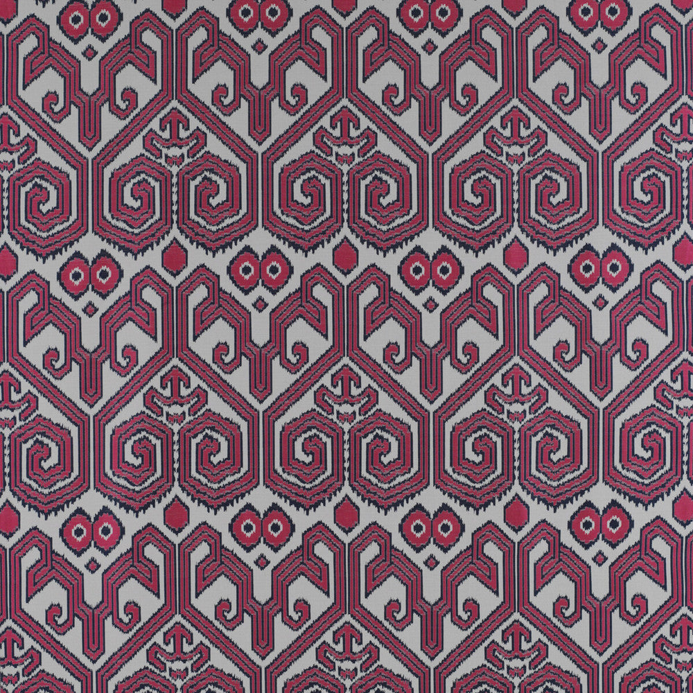 Serrano Rosa/Marino by Gaston Y Daniela Fabric MADRID VISCOSE - 78%;POLYESTER - 22% Turkey MEDIUM Horizontal: 13.9 and Vertical: 20.5 55 - Fabric Carolina -