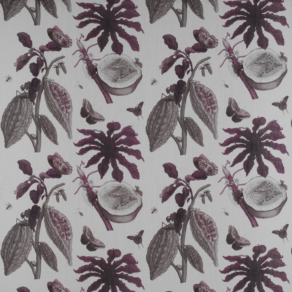 Retiro Berenjena by Gaston Y Daniela Fabric MADRID VISCOSE - 67%;LINEN - 33% Spain - Horizontal: 27.6 and Vertical: 23.2 55 - Fabric Carolina -