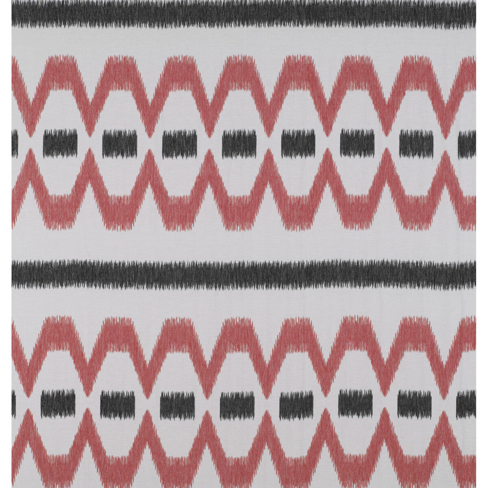Lampedusa Coral/Onyx by Gaston Y Daniela Fabric TIERRAS LINEN - 90%;VISCOSE - 10% Turkey Horizontal: 6.88 and Vertical: 29.72 118 - Fabric Carolina -