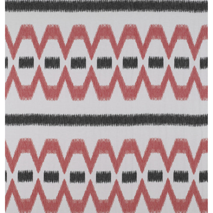 Lampedusa Coral/Onyx by Gaston Y Daniela Fabric TIERRAS LINEN - 90%;VISCOSE - 10% Turkey Horizontal: 6.88 and Vertical: 29.72 118 - Fabric Carolina -