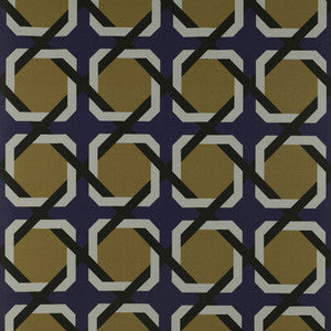 Parioni Azul/Ocre by Gaston Y Daniela Fabric