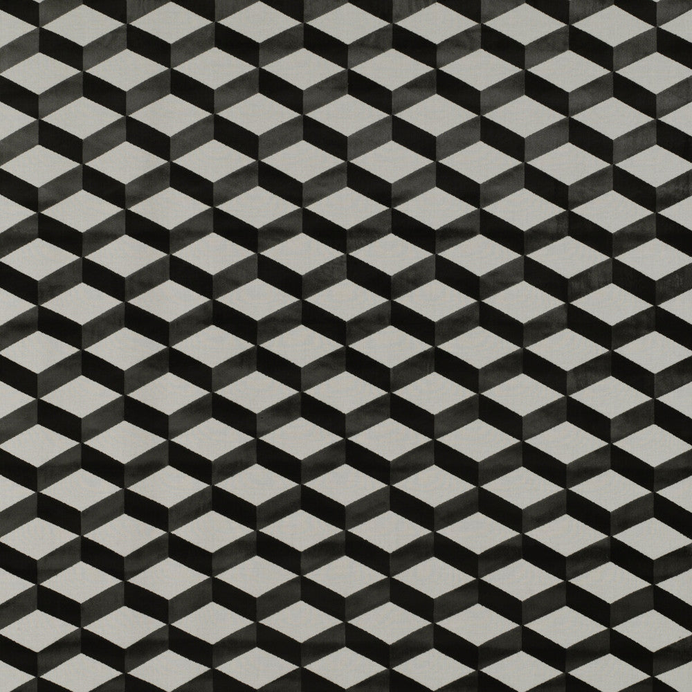 Livorno Blanco/Onyx by Gaston Y Daniela Fabric TIERRAS VISCOSE - 70%;POLYESTER - 30% Belgium HEAVY Horizontal: 6.88 and Vertical: 7.08 55 - Fabric Carolina -