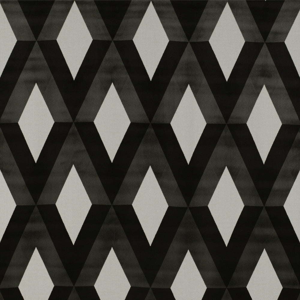 San Lorenzo Blanco/Onyx by Gaston Y Daniela Fabric TIERRAS VISCOSE - 70%;POLYESTER - 30% Belgium HEAVY Horizontal: 13.77 and Vertical: 27.16 55 - Fabric Carolina -