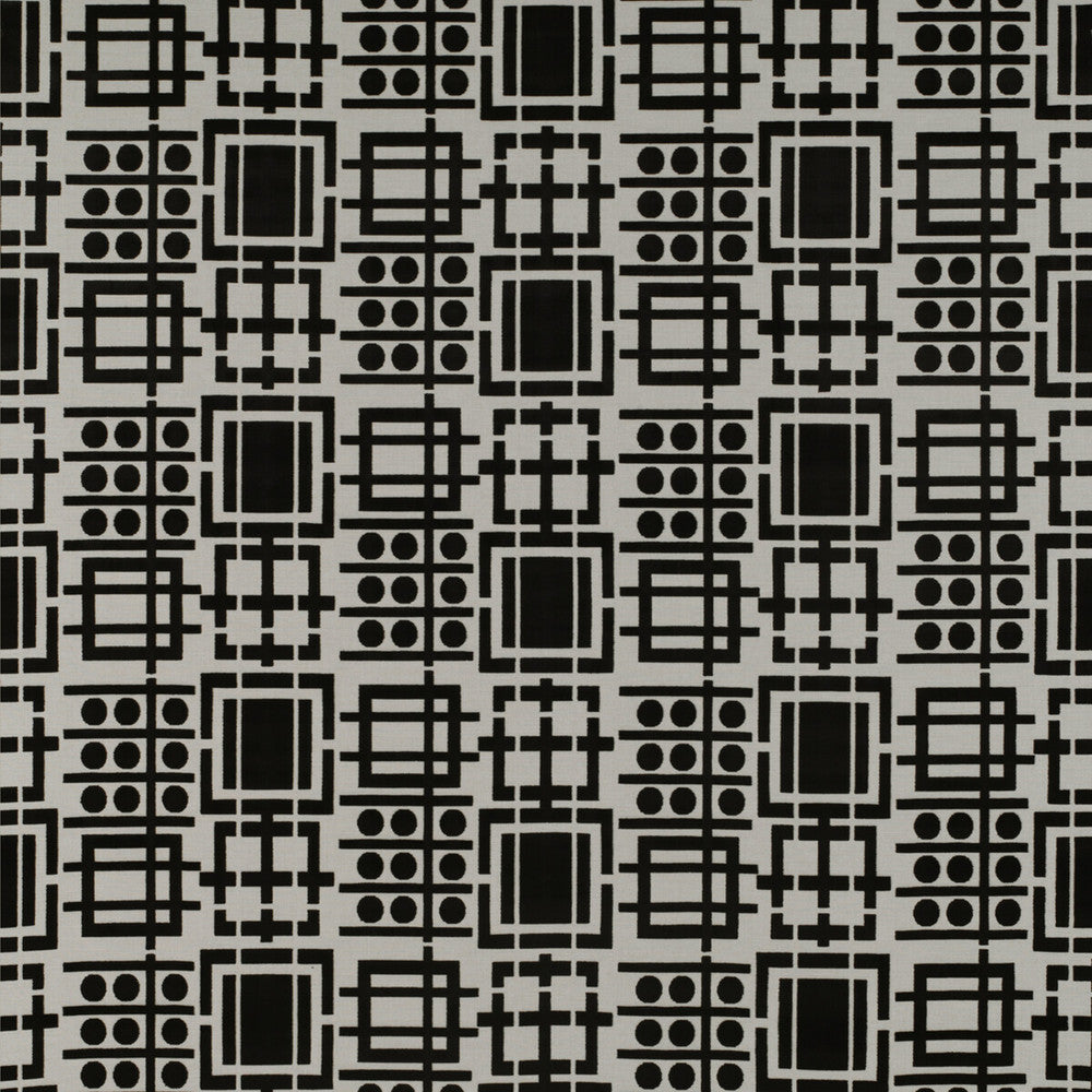 Prato Blanco/Onyx by Gaston Y Daniela Fabric TIERRAS VISCOSE - 70%;POLYESTER - 30% Belgium HEAVY Horizontal: 27.56 and Vertical: 13.98 55 - Fabric Carolina -