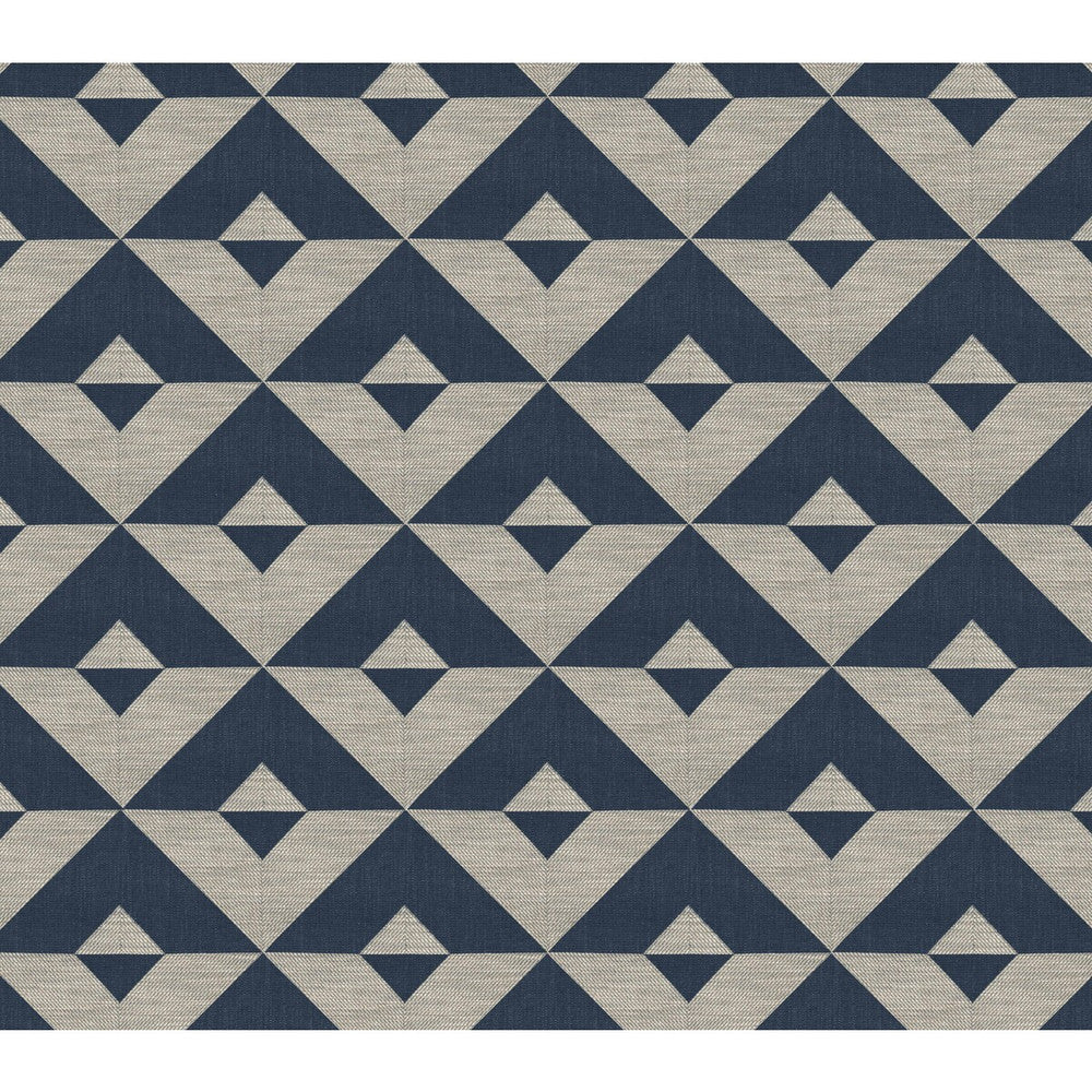 Kenia Azul Oscuro by Gaston Y Daniela Designer Fabric GASTON AFRICALIA VISCOSE - 46%;LINEN - 22%;COTTON - 21%;POLYESTER - 11% Italy HEAVY Horizontal: 13.78 and Vertical: 15.75 55 - Swanky Fabrics -