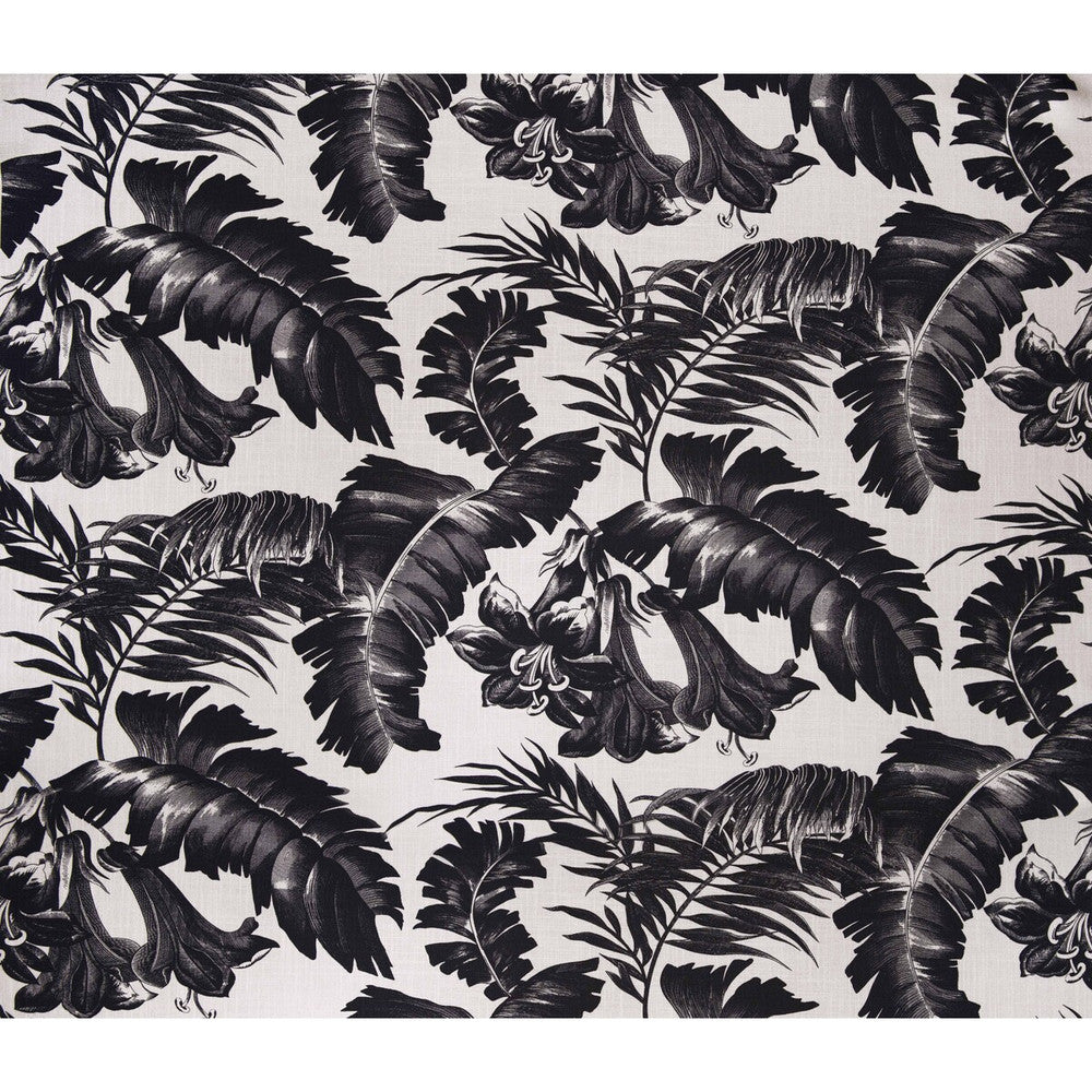 Plantation Black by Gaston Y Daniela Fabric GASTON AFRICALIA VISCOSE - 60%;LINEN - 30%;COTTON - 10% Spain HEAVY Horizontal: 53.54 and Vertical: 23.62 55 - Fabric Carolina -