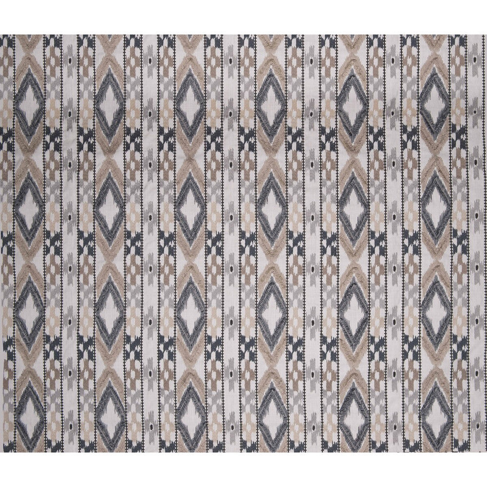 Queen Beige/Gris by Gaston Y Daniela Fabric GASTON AFRICALIA COTTON - 46%;VISCOSE - 38%;LINEN - 16% India Horizontal: 8.94 and Vertical: 12.2 53.5 - Fabric Carolina -