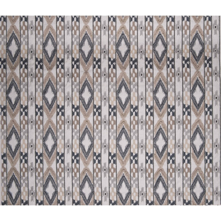 Queen Beige/Gris by Gaston Y Daniela Fabric GASTON AFRICALIA COTTON - 46%;VISCOSE - 38%;LINEN - 16% India Horizontal: 8.94 and Vertical: 12.2 53.5 - Fabric Carolina -