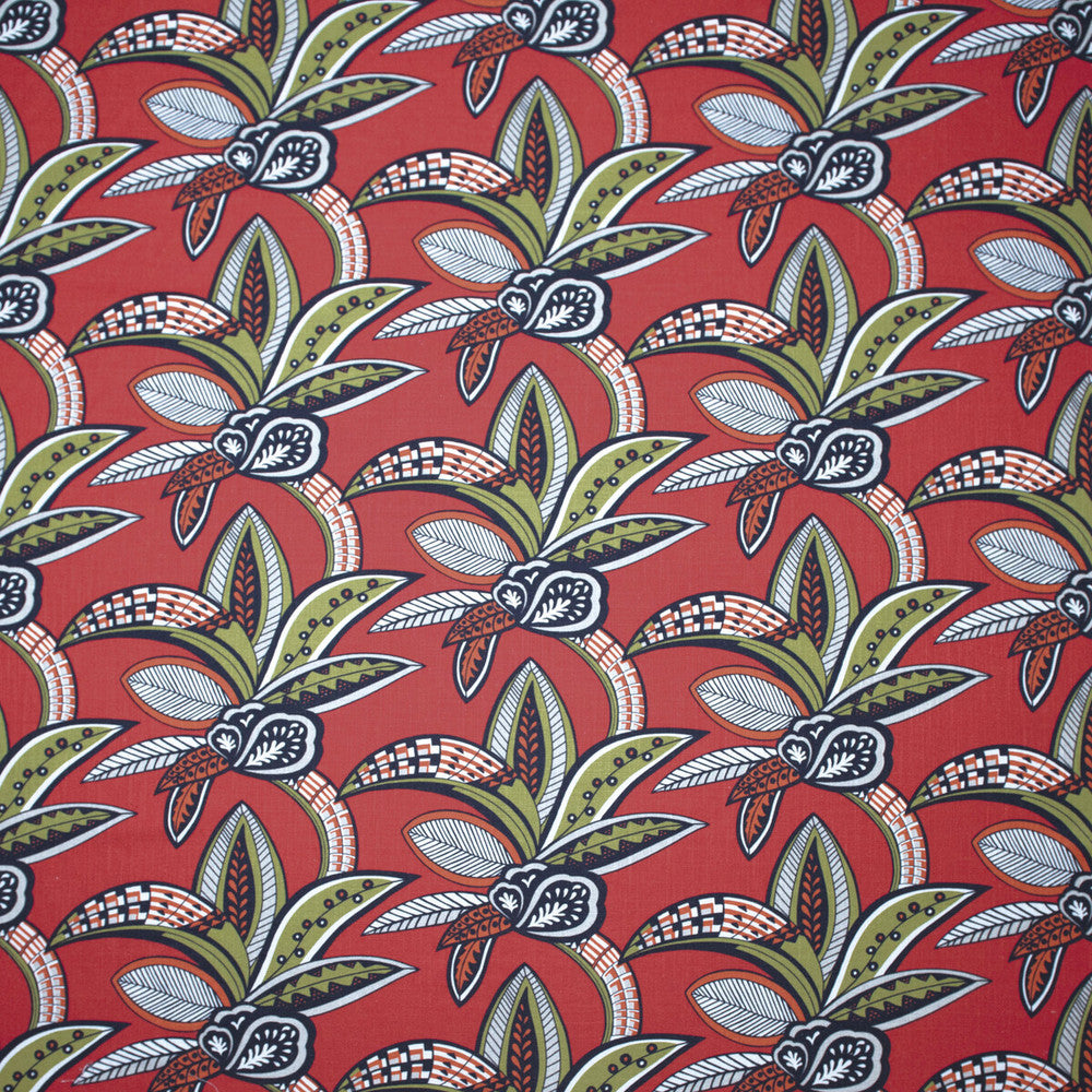 Tanzania Coral by Gaston Y Daniela Fabric GASTON AFRICALIA VISCOSE - 60%;LINEN - 30%;COTTON - 10% Spain HEAVY Horizontal: 26.38 and Vertical: 14.76 55 - Fabric Carolina -
