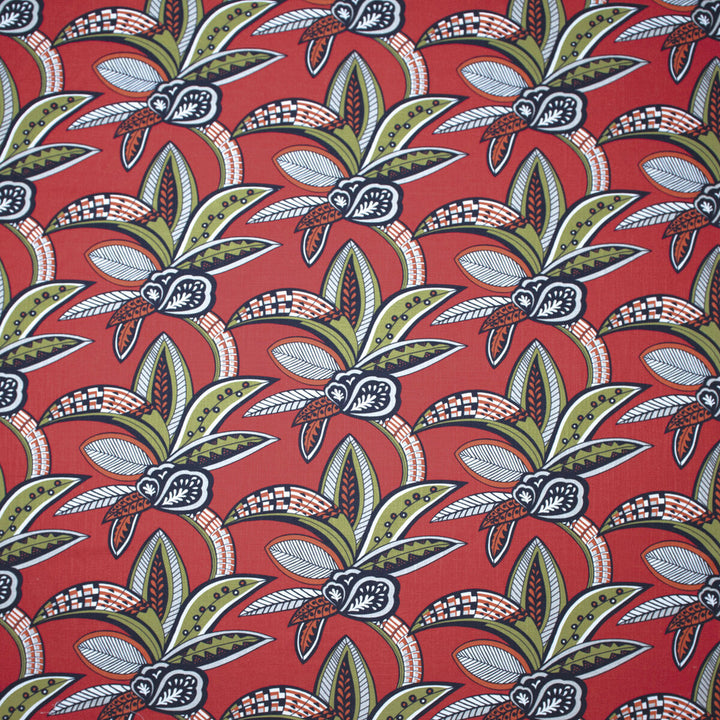 Tanzania Coral by Gaston Y Daniela Fabric Gaston Y Daniela Fabric Tanzania Coral Fabric GASTON AFRICALIA VISCOSE - 60%;LINEN - 30%;COTTON - 10% Spain </p><p>Repeat: H: 26.38, V: 14.76 55 - Fabric Carolina -