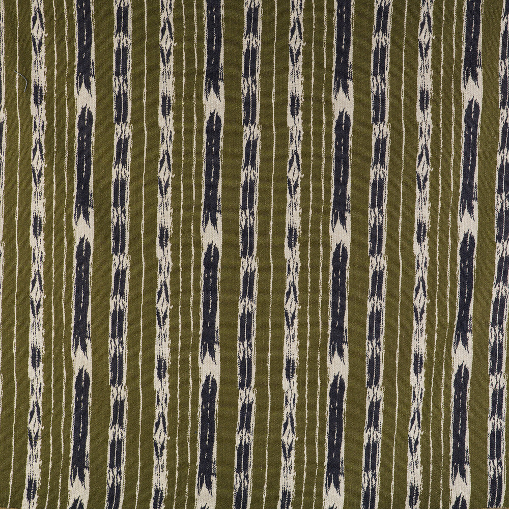 Bandas Verde/Navy by Gaston Y Daniela Designer Fabric GASTON LIBRERIA ACRYLIC - 58%;COTTON - 36%;LINEN - 6% Turkey HEAVY Horizontal: 13.27 and Vertical: 13 53 - Swanky Fabrics -