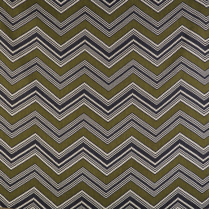 Zig Zag Verde/Navy by Gaston Y Daniela Designer Fabric GASTON LIBRERIA ACRYLIC - 79%;COTTON - 12%;LINEN - 9% Turkey HEAVY Horizontal: 13.39 and Vertical: 12.02 53 - Swanky Fabrics -