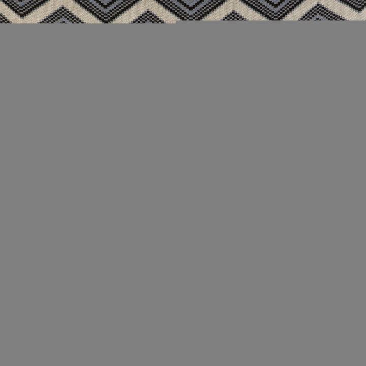 Zig Zag Crudo/Azul by Gaston Y Daniela Fabric GASTON LIBRERIA ACRYLIC - 79%;COTTON - 12%;LINEN - 9% Turkey HEAVY Horizontal: 13.39 and Vertical: 12.02 53 - Fabric Carolina -