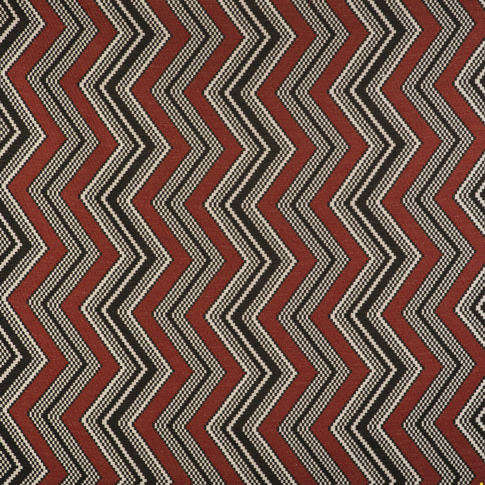 Zig Zag Rojo by Gaston Y Daniela Fabric GASTON LIBRERIA ACRYLIC - 79%;COTTON - 12%;LINEN - 9% Turkey HEAVY Horizontal: 13.39 and Vertical: 12.02 53 - Fabric Carolina -