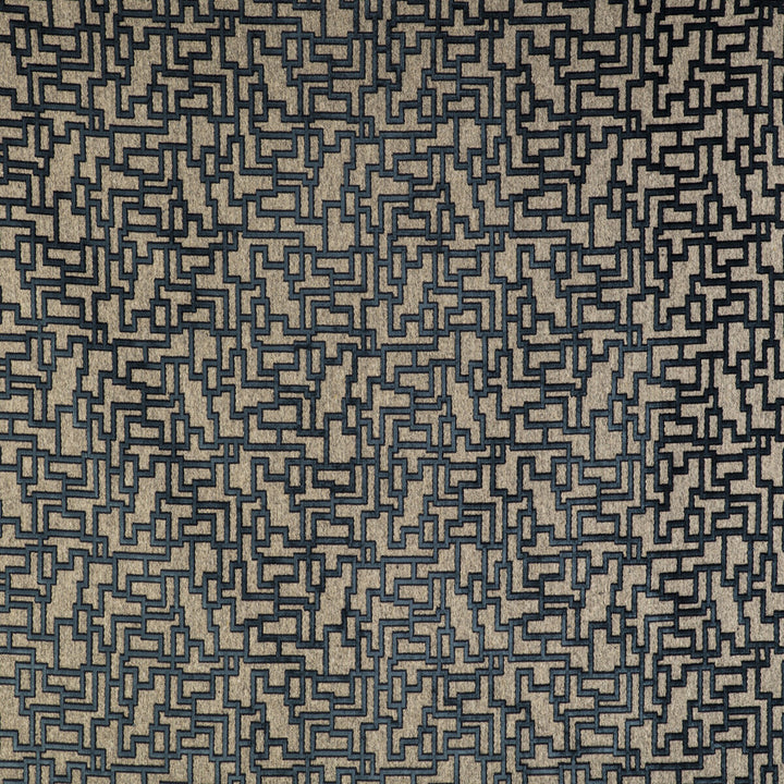 Laberinto Azul by Gaston Y Daniela Fabric GASTON LIBRERIA WOOL - 48%;VISCOSE - 37%;POLYESTER - 11%;COTTON - 4% Belgium HEAVY Horizontal: 13.79 and Vertical: 18.12 54 - Fabric Carolina -