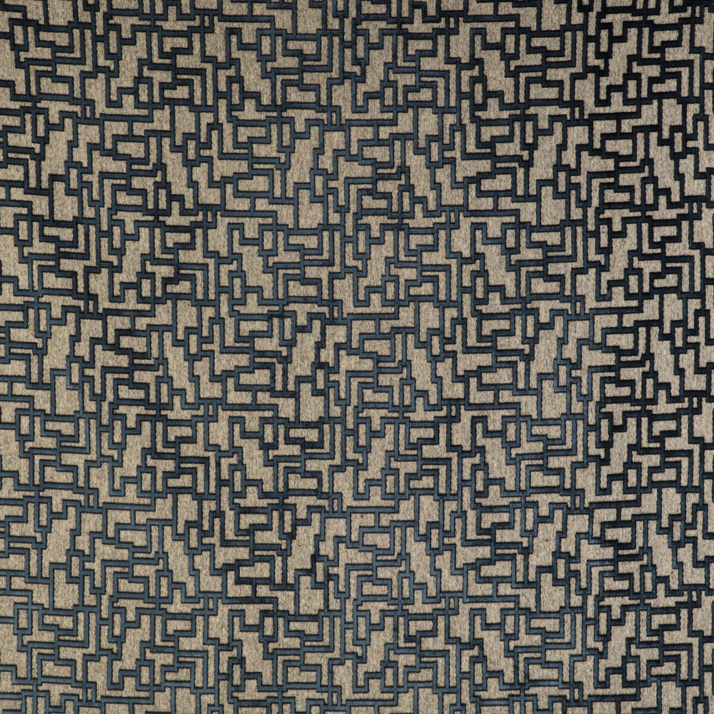 Laberinto Azul by Gaston Y Daniela Fabric GASTON LIBRERIA WOOL - 48%;VISCOSE - 37%;POLYESTER - 11%;COTTON - 4% Belgium HEAVY Horizontal: 13.79 and Vertical: 18.12 54 - Fabric Carolina -