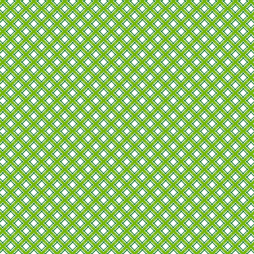 Trellis Verde by Gaston Y Daniela Designer Fabric GASTON LIBRERIA COTTON - 100% Spain MEDIUM Horizontal: 3.84 and Vertical: 3.81 57.5 - Swanky Fabrics -