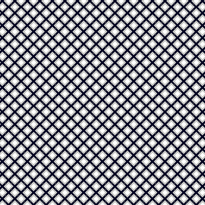 Trellis Navy/Gris by Gaston Y Daniela Fabric GASTON LIBRERIA COTTON - 100% Spain MEDIUM Horizontal: 3.84 and Vertical: 3.81 57.5 - Fabric Carolina -