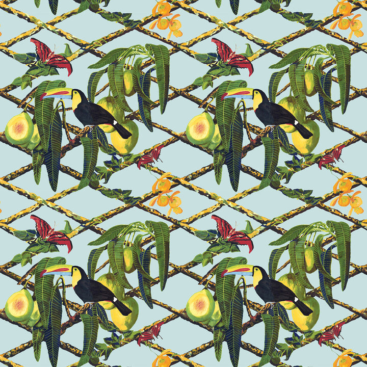 Tucan Original by Gaston Y Daniela Fabric GASTON LIBRERIA COTTON - 100% Italy HEAVY Horizontal: 25.61 and Vertical: 25.21 52 - Fabric Carolina -