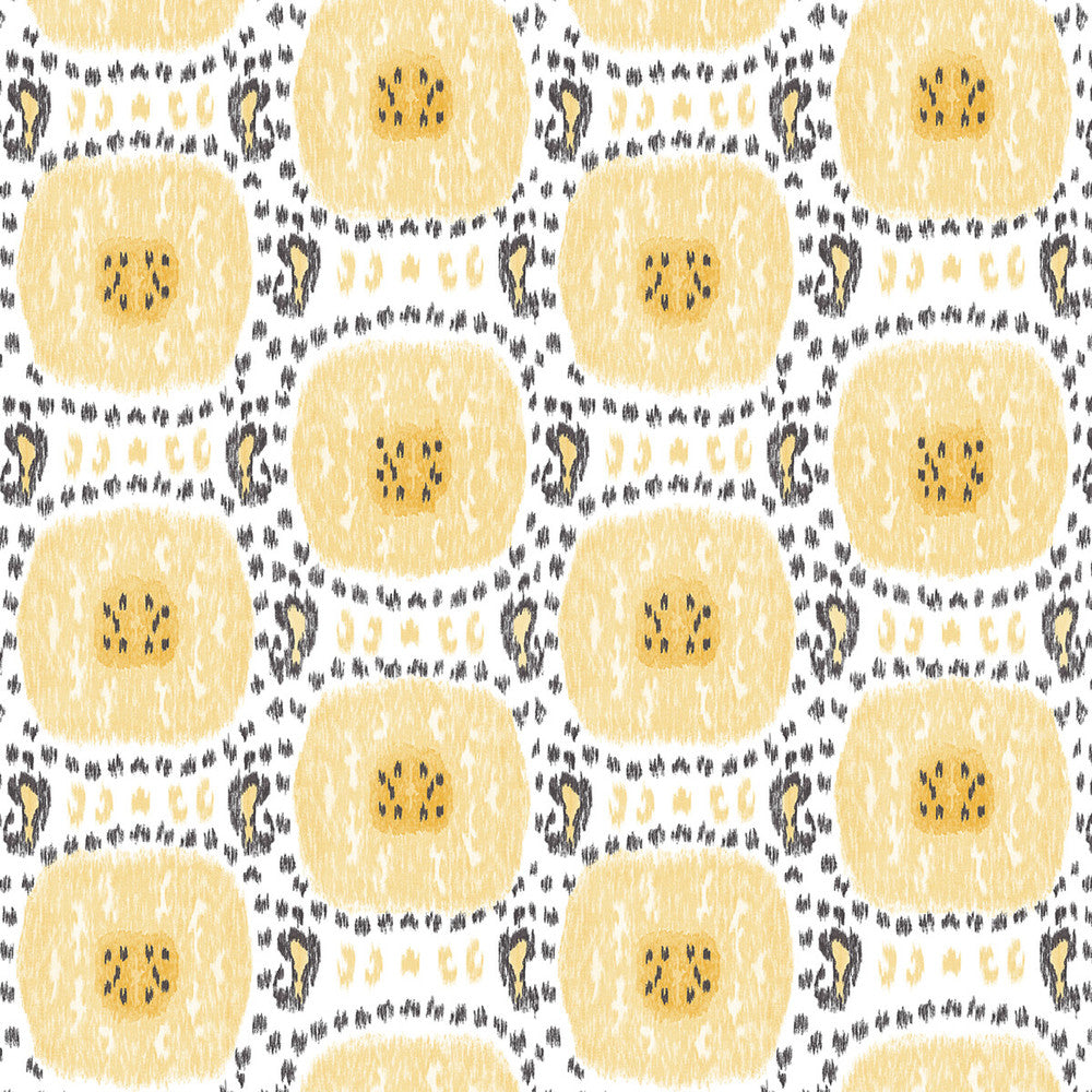 Gran Sol Amarillo by Gaston Y Daniela Fabric GASTON LIBRERIA VISCOSE - 80%;LINEN - 20% Italy HEAVY Horizontal: 26 and Vertical: 35.46 52.4 - Fabric Carolina -