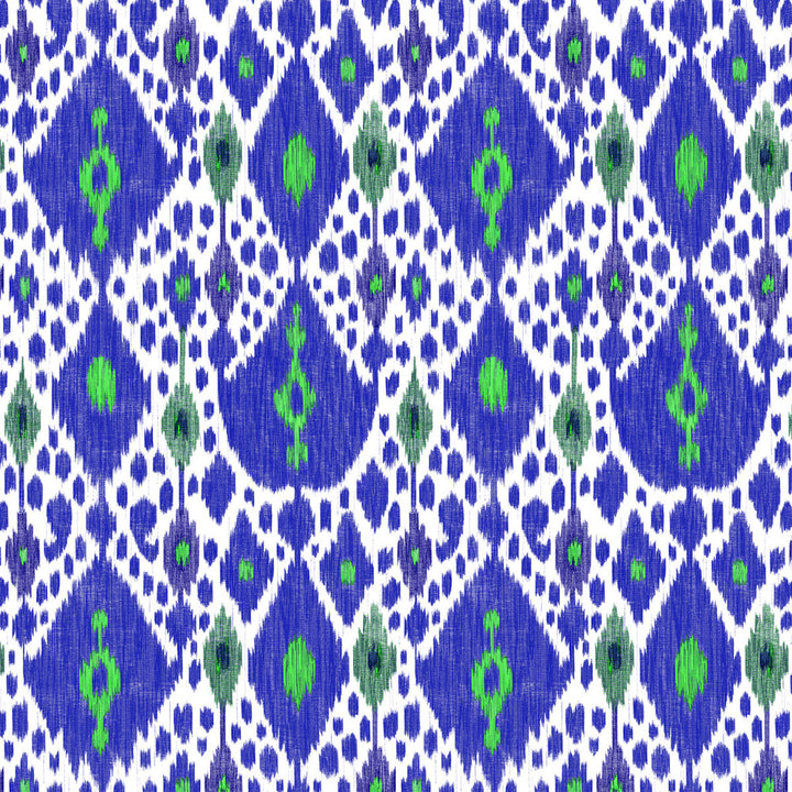 Ikat Azul by Gaston Y Daniela Fabric GASTON LIBRERIA VISCOSE - 80%;LINEN - 20% Italy HEAVY Horizontal: 25.8 and Vertical: 35.26 52 - Fabric Carolina -