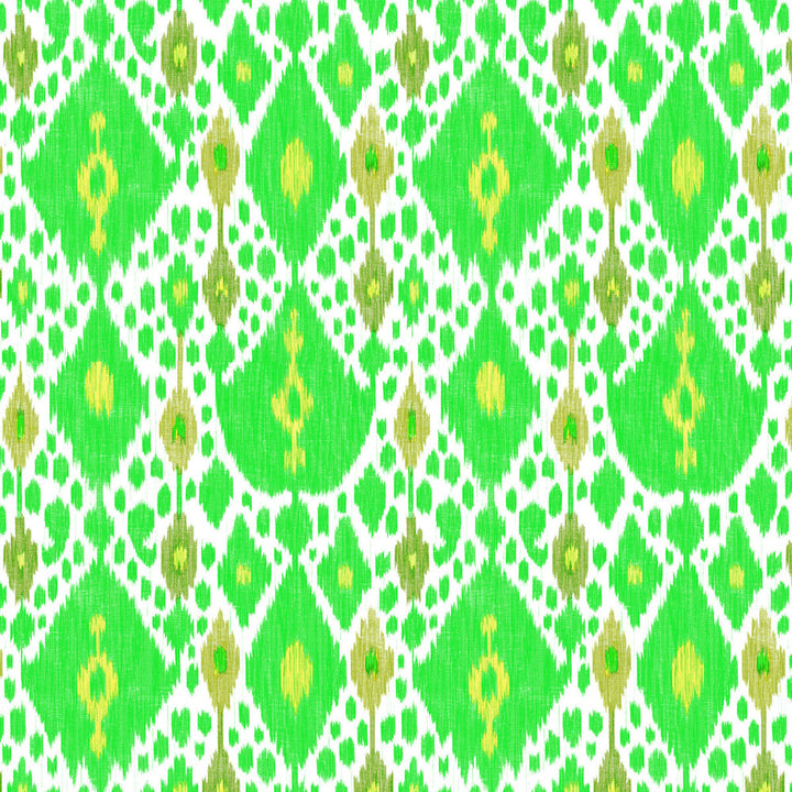 Ikat Verde by Gaston Y Daniela Fabric GASTON LIBRERIA VISCOSE - 80%;LINEN - 20% Italy HEAVY Horizontal: 25.8 and Vertical: 35.26 52 - Fabric Carolina -