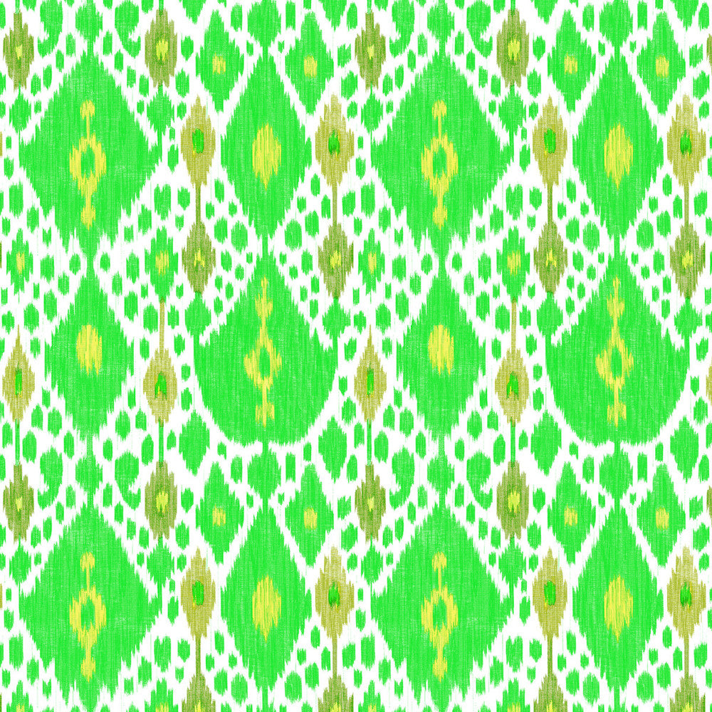 Ikat Verde by Gaston Y Daniela Fabric GASTON LIBRERIA VISCOSE - 80%;LINEN - 20% Italy HEAVY Horizontal: 25.8 and Vertical: 35.26 52 - Fabric Carolina -