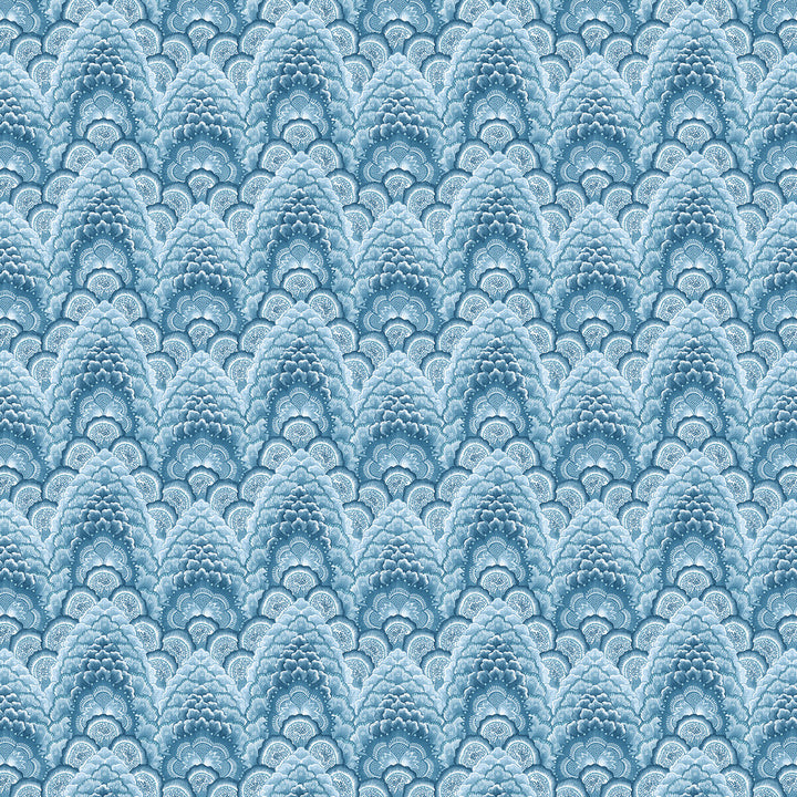 Ganges Azul by Gaston Y Daniela Fabric GASTON LIBRERIA LINEN - 91%;POLYAMIDE - 9% Italy HEAVY Horizontal: 12.8 and Vertical: 9.45 52 - Fabric Carolina -
