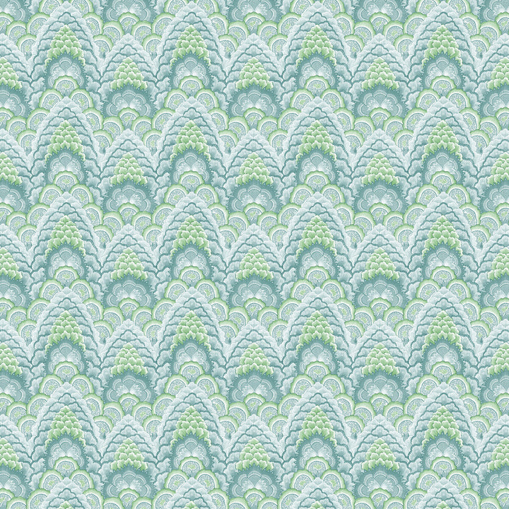 Ganges Verde by Gaston Y Daniela Fabric GASTON LIBRERIA LINEN - 91%;POLYAMIDE - 9% Italy HEAVY Horizontal: 12.8 and Vertical: 9.45 52 - Fabric Carolina -