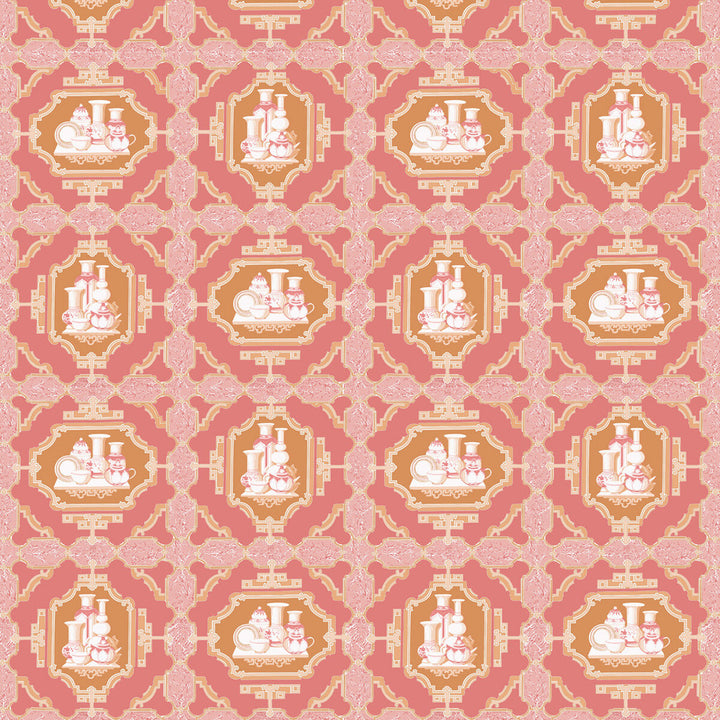Porcelanas Pomelo by Gaston Y Daniela Fabric GASTON LIBRERIA COTTON - 100% Italy HEAVY Horizontal: 25.61 and Vertical: 24.62 52 - Fabric Carolina -