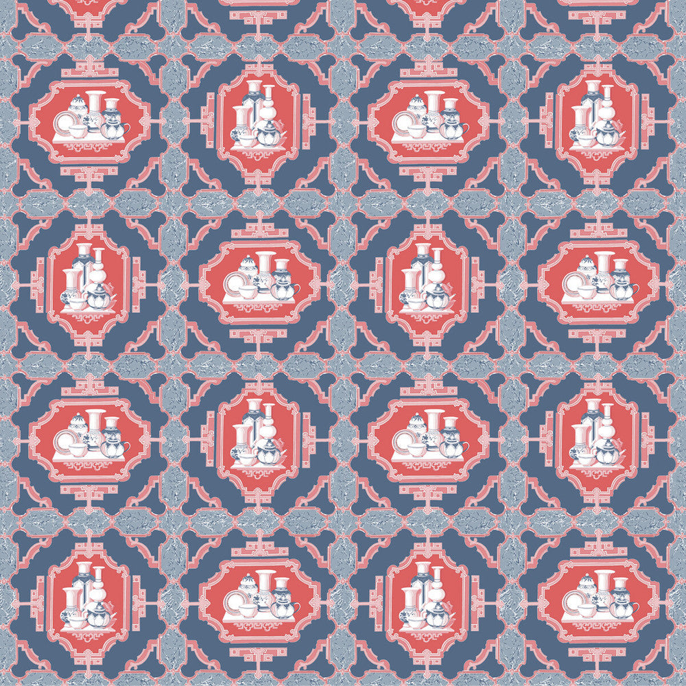Porcelanas Azul by Gaston Y Daniela Fabric Gaston Y Daniela Fabric Porcelanas AzulFabric GASTON LIBRERIA COTTON - 100% Italy </p><p>Repeat: H: 25.61, V: 24.62 52 - Fabric Carolina -