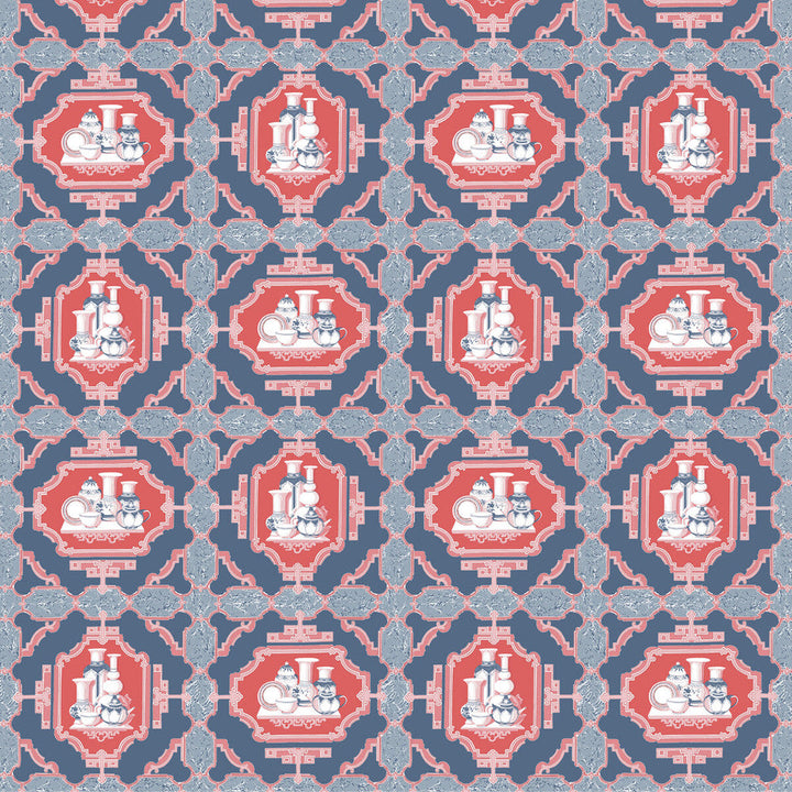 Porcelanas Azul by Gaston Y Daniela Fabric Gaston Y Daniela Fabric Porcelanas AzulFabric GASTON LIBRERIA COTTON - 100% Italy </p><p>Repeat: H: 25.61, V: 24.62 52 - Fabric Carolina -