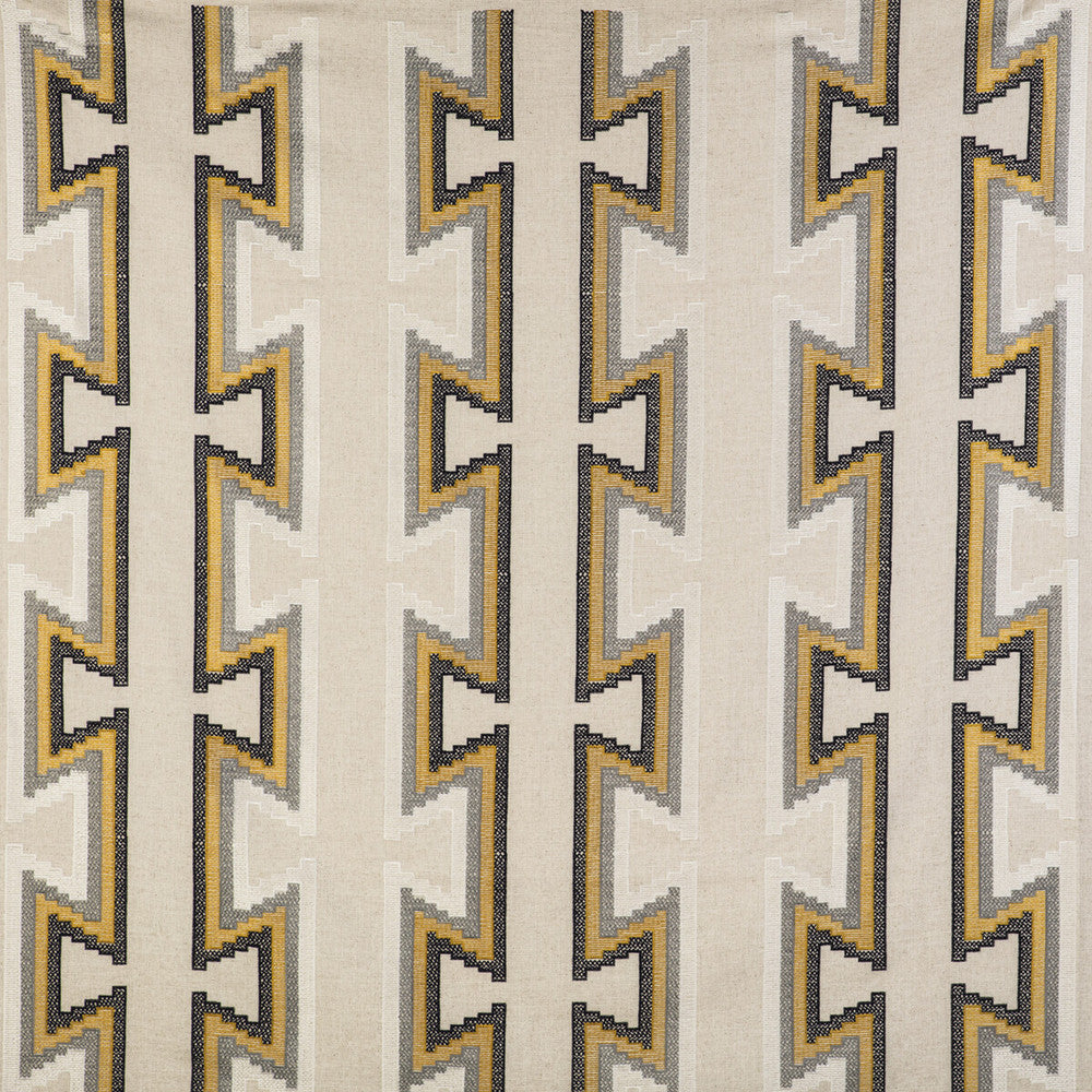 Trazo Amarillo/Gris by Gaston Y Daniela Fabric GASTON LIBRERIA COTTON - 25%;LINEN - 25%;POLYESTER - 25%;VISCOSE - 25% India Horizontal: 13.19 and Vertical: 18.39 53.15 - Fabric Carolina -