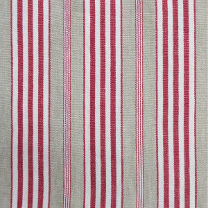 Hamptons Rojo/Lino by Gaston Y Daniela Fabric