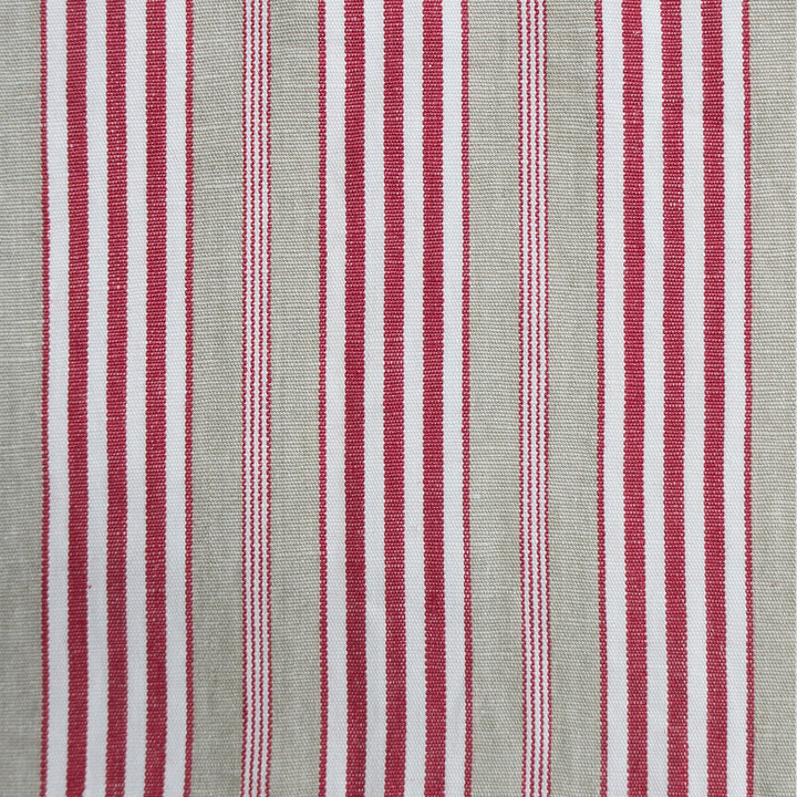 Hamptons Rojo/Lino by Gaston Y Daniela Fabric GASTON LUIS BUSTAMANTE LINEN - 100% Italy MEDIUM Horizontal: 4.5 and Vertical: 55 - Fabric Carolina -