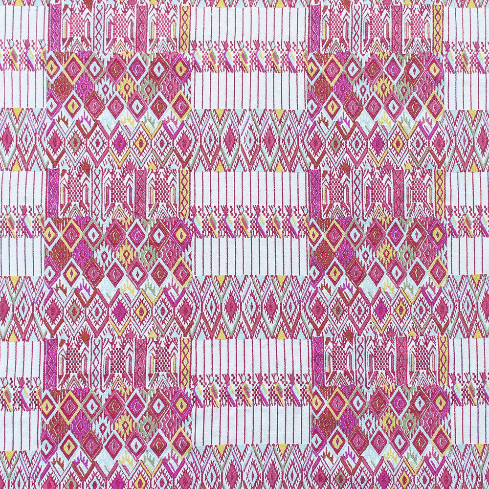 Huipil Rosa/Verde by Gaston Y Daniela Fabric Gaston Y Daniela Fabric Huipil Rosa/VerdeFabric GASTON NUEVO MUNDO VISCOSE - 46%;COTTON - 24%;POLYESTER - 18%;LINEN - 12% India </p><p>Repeat: H: 24.5, V: 15.5 48.75 - Fabric Carolina -