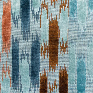 Aragon Azul/Teja by Gaston Y Daniela Fabric