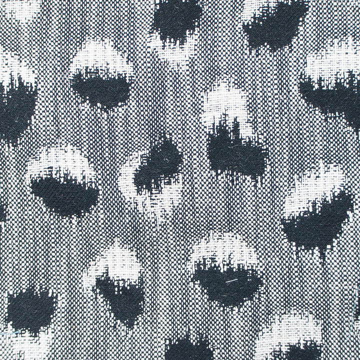 Castilla Black by Gaston Y Daniela Designer Fabric GASTON NUEVO MUNDO COTTON - 45%;VISCOSE - 44%;LINEN - 11% Turkey HEAVY Horizontal: 6.75 and Vertical: 6.75 54.25 - Swanky Fabrics -