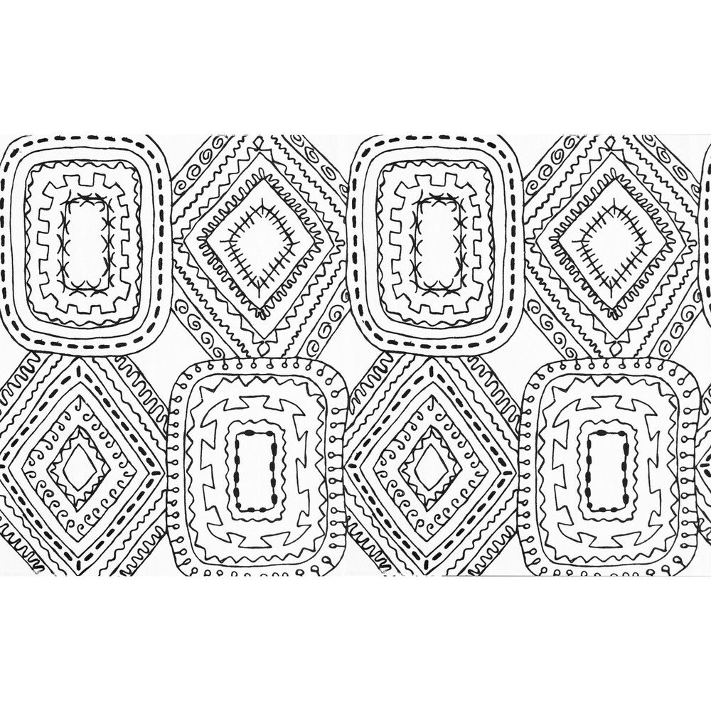Santo Domingo Black by Gaston Y Daniela Fabric GASTON LUIS BUSTAMANTE LINEN - 76%;POLYESTER - 14%;ACRYLIC - 10% India Horizontal: 25.25 and Vertical: 31.25 51 - Fabric Carolina -