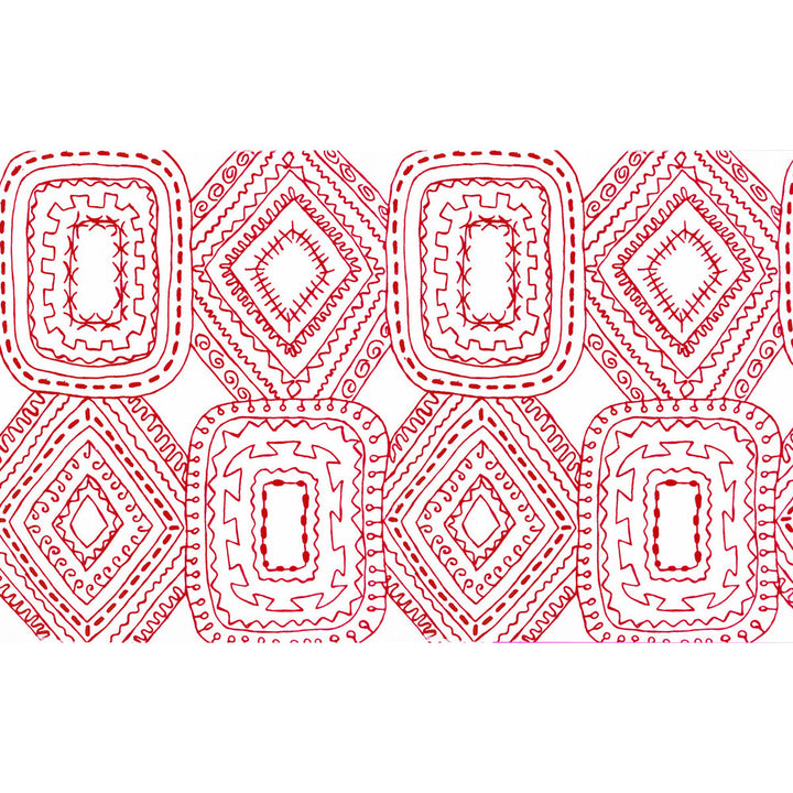 Santo Domingo Rojo by Gaston Y Daniela Fabric GASTON LUIS BUSTAMANTE LINEN - 76%;POLYESTER - 14%;ACRYLIC - 10% India Horizontal: 25.25 and Vertical: 31.25 51 - Fabric Carolina -
