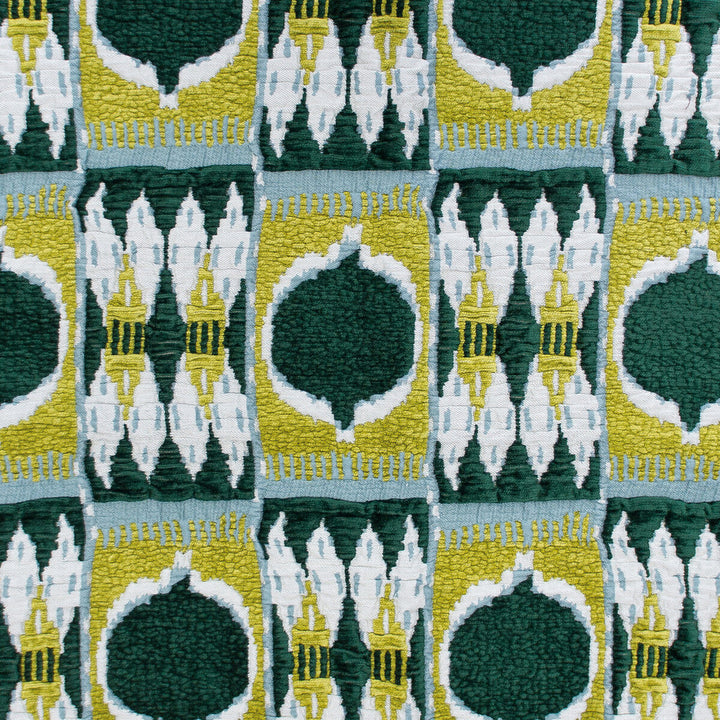 Cuzco Verde by Gaston Y Daniela Fabric GASTON NUEVO MUNDO VISCOSE - 72%;COTTON - 16%;POLYESTER - 12% Turkey MEDIUM Horizontal: 12.5 and Vertical: 23 49 - Fabric Carolina -