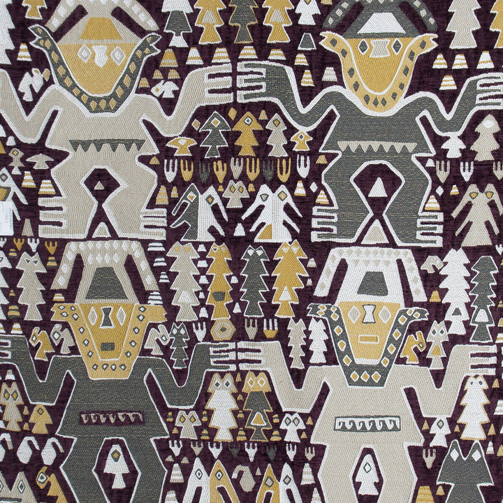 Colosos Burdeos by Gaston Y Daniela Fabric GASTON NUEVO MUNDO VISCOSE - 79%;POLYESTER - 14%;COTTON - 7% Turkey MEDIUM Horizontal: 26 and Vertical: 26 52.75 - Fabric Carolina -
