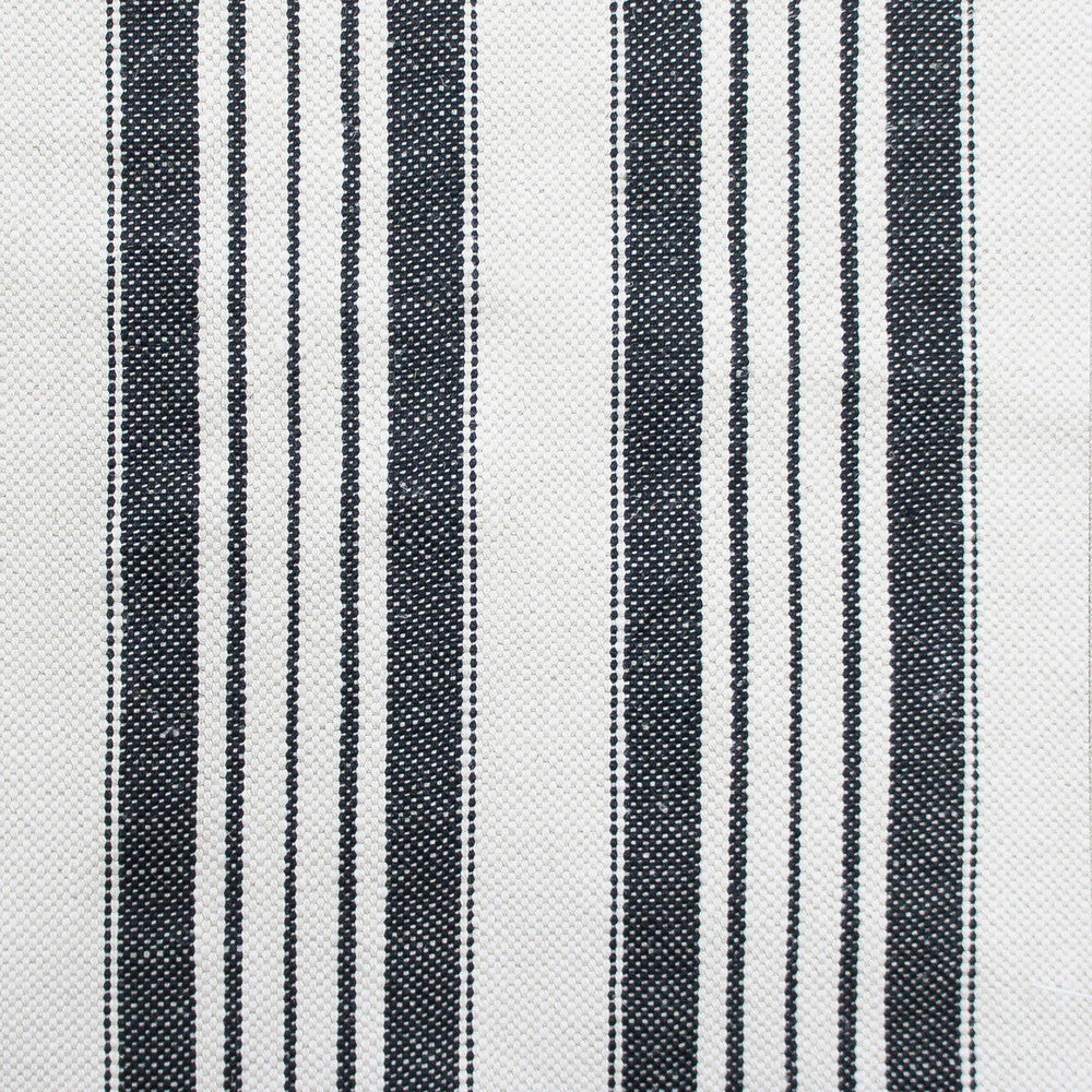 Barcelona Black by Gaston Y Daniela Designer Fabric GASTON LUIS BUSTAMANTE LINEN - 66%;COTTON - 34% Italy HEAVY Horizontal: 9 and Vertical: 57 - Swanky Fabrics -