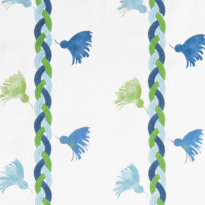 Reina Roja Verde/Azul by Gaston Y Daniela Designer Fabric GASTON NUEVO MUNDO COTTON - 85%;POLYESTER - 15% India Horizontal: 8.5 and Vertical: 15 52.75 - Swanky Fabrics -