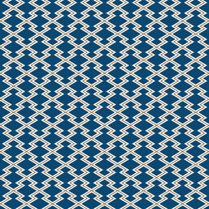 Hayami Azul/Ocre by Gaston Y Daniela Fabric