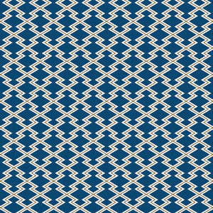 Hayami Azul/Ocre by Gaston Y Daniela Fabric