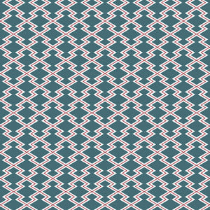 Hayami Azul Claro/Rojo by Gaston Y Daniela Fabric